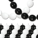 Black and White Quick Link Balloons, 100PCS Latex Linking Balloons for Making Balloon Wall Balloon Arch Balloon Chains and Wedding Birthday Baby Shower Engagement Graduation Party Decorations (10inch) by CozyNest Decor