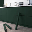 Dimoon 236''x15.7'' Emerald Dark Skin Peel and Stick Wallpaper Contact Paper Modern Self Adhesive Wall Paper Removable Renter Friendly Textured Solid Vinyl Roll (236''x15.7'',Emerald Dark Skin) by GreenHaven Gardens