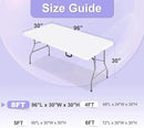 ABCCANOPY 4 Pack 8 FT Black Spandex Table Cover Stretch Fitted Wrinkle Resistant Tablecloth Reuse for Rectangular Folding Table Patry Event Wedding Banquet Protector by CozyNest Decor