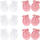 BQUBO Newborn Infant Toddler Mittens No Scratch Cotton Elastic Wrist Gloves Hypoallergenic for 0-6 Months Baby Boys Girls by TinyTreasures Baby Boutique
