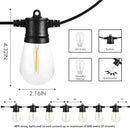SUNTHIN Outdoor String Lights, 144ft(3 Pack 48ft) Patio Lights with LED Shatterproof Bulbs, Hanging for Outside, Garden, Backyard, Deck, Porch, Bistro, Pool, Party by GreenHaven Gardens