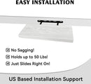 BGMG Wood Floating Shelves 18 inch,White Floating Shelves for Wall,Solid Wood Wall Shelves for Bathroom Living Room Bedroom Kitchen Farmhouse Set of 2-18x 6.7 x1.25 inch by CozyNest Decor