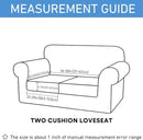 hyha Waterproof Couch Cushion Covers, Stretch Sofa Couch Seat Slipcover for Dog Washable, Non-Slip Waterproof Outdoor Cushion Covers for Patio Furniture Replacement (2 Pieces, Taupe) by CozyNest Decor