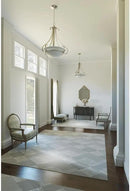 Torino Collection 3-Light Etched Glass Transitional Inverted Pendant Light Brushed Nickel by CozyNest Decor