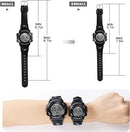 Kids Watch,Boys Watch for 3-15 Year Old Boys,Digital Sport Outdoor Multifunctional Chronograph LED 50 M Waterproof Alarm Calendar Analog Watch for Children with Silicone Band,Kids Gift by TinyTreasures Baby Boutique