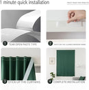 Blackout Curtains for Bedroom Stick On Curtains Window Shades Pull Down Blackout Window Cover No Drillng Self Adhesive Curtains No Rod Small Curtain, 47" W X 71" L, Dark Green, 1 Panel by TinyTreasures Baby Boutique