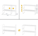 Expandable,Stackable Spice Rack,Seasoning Organizer and Storage,Spices Jar Racks for Cabinet,Countertop, Metal Pantry, Cupboard,Laundry Storages,Heavy Duty(1 Pack/Medium/White) by CozyNest Decor