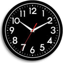 Wall Clock Small Analog 8 Inch Silent Non Ticking Battery Operated Modern Simple Decorative for Kitchen Office Bedroom Bathroom Living Room by CozyNest Decor
