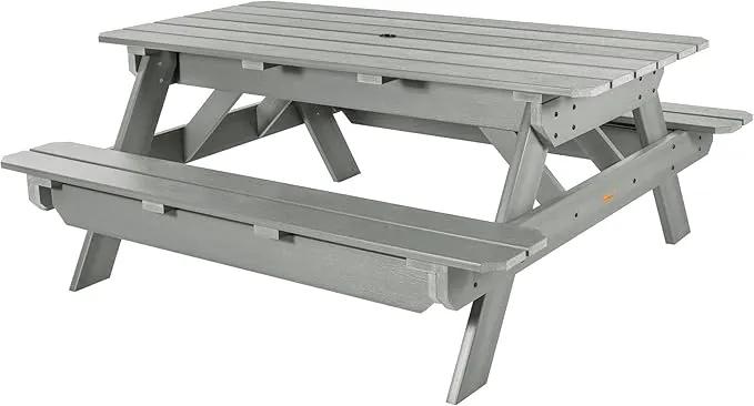 highwood Hometown Picnic Table, 6 Foot, Coastal Teak