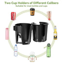 KDD Stroller Cup Holder with Phone Holder, 3-in-1 Removable Bottle Holder, 360 Degrees Rotation Drink Holder for Wheelchair, Stroller, Bike, Walker, Scooter, Bicycle, Uppababy, Bugaboo, Britax by TinyTreasures Baby Boutique