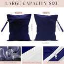Waterproof Wet Bag for Swimsuit, Travel Beach Wet Dry Bag, Hidden Zipper Reusable Blue Wet Bags, for Travel Beach Wet Swimsuits Toiletries Diapers Dirty Gym Clothes Laundry Bag by TinyTreasures Baby Boutique