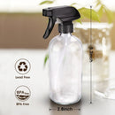 Wedama Glass Spray Bottles, 16 oz Glass Spray Bottles for Cleaning Solutions and Essential Oils, Refillable Empty Spray Bottle with Adjustable Nozzles for Alcohol, Plant and Hair Care (1 Pack) by GreenHaven Gardens