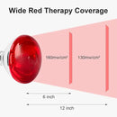 Infrared Bulb Heat Lamp, 150W Red Light Therapy Bulbs, Infrared Light Bulb for Body Suitable E26/E27 Socket by CozyNest Decor