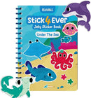Stick4Ever Jelly Sticker Book - for Kids - Waterproof, Easy to Clean Jelly Stickers - Busy Book for Toddlers with 50 Pcs of Jelly Stickers (Under The Sea) by TinyTreasures Baby Boutique