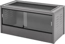 New Age Pet ECOFLEX 48-Inch Mojave Reptile Lounge in Grey- Durable Wood Plastic Composite Habitat with Vented Side Panels, Removable Sliding Glass Doors & Lock, Easy Assembly by CozyNest Decor