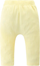 Baby and Toddler Girl's 5 Pack Cotton Ribbed Pull On Pants Leggings 0-4 Years by TinyTreasures Baby Boutique