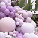 130pcs Lilac Purple Balloons Different Sizes 18" 12" 10" 5" Faded Purple Latex Balloon Garland Arch Kit for Birthday Baby Shower Graduation Wedding Gender Reveal Party Decorations by CozyNest Decor