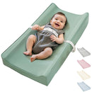 Vegan Leather Waterproof Baby Changing Pad - Wipeable, Extra Thick & Portable & Non-Slip Diaper Mat for Dresser, Crib, Travel | Soft & Safe (Green) by TinyTreasures Baby Boutique