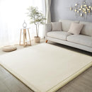 Loartee Coral Velvet Crawling Rugs & Area Rugs (6'7"x9'10", Beige) for Toddler Children's Play & Yoga Mat by TinyTreasures Baby Boutique