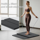 Foldable Yoga Mat Extra Thick 0.32 Inches Eco-Friendly POE Material, Non-Slip Design Fitness Mats, Multi-Purpose Workout Mats For Studio or Home Use (70 x 24 x 0.32 inches） by TinyTreasures Baby Boutique