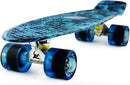 Skateboards Complete 22 Inch Mini Cruiser Retro Skateboard for Kids Boys Youths Beginners by TinyTreasures Baby Boutique