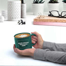 DISCOUNT PROMOS Custom Ceramic Campfire Coffee Mugs 13 oz. Set of 1, Personalized Bulk Pack - Perfect for Tea, Espresso, Cappuccino, Hot Cocoa - Green by TinyTreasures Baby Boutique