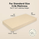 KeaBabies 2-Pack Organic Crib Sheets for Boys, Girls - 52x28 Fitted Crib Mattress Sheet Neutral, Breathable Jersey Cotton Cover for Baby Bed, Toddler Mattress, Soft & Cute Prints (Khaki) by TinyTreasures Baby Boutique