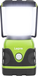 Lepro 1500LM Battery Powered LED Camping Lantern, Waterproof Tent Light with 4 Light Modes, Camping Essentials, Portable Lantern Flashlight for Camping, Emergency Light, Power Outage, Not Rechargeable
