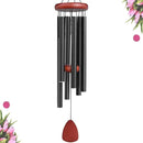 Large Aluminium Wind Chimes Outside, Soothing Melodic Memorial Sympathy Wind Chime, Suitable Outdoor Garden Decor, Gift for Mom Women Neighbors (Black Wind Chimes-36 in) by CozyNest Decor