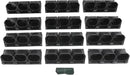 Self Watering Wall Planter | 36 Pots Vertical Garden Planter for Indoor Plants | wall-Mounted Stackable Wall planter | Hanging Plant Flower Pot Holder | 10.56 Fl Oz Each Individual Pot | Black by CozyNest Decor