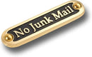No Junk Mail Metal Brass Door Sign. Traditional Style Home Décor Wall Plaque Handmade By The Metal Foundry UK. by CozyNest Decor