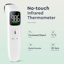 Touchless Thermometer for Adults and Kids, Fast Accurate Thermometer with Fever Alarm, 1S Reading & Silent Mode (LED-White) by TinyTreasures Baby Boutique