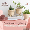 Original Earthlings Standing Pot - 3.5 Inch Cute Plant Pot - Plastic Funny Planter with Drainage - Unique Cactus Plant Lover Gift - Small Succulent Face Flower Pot - Cute Plant Gifts for Plant Lovers by GreenHaven Gardens