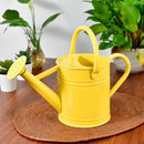 Metal Watering Can for Outdoor and Indoor Plants, Watering Can Decor, 1 Gallon (Yellow) by GreenHaven Gardens