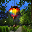 Starsoul Hot Air Balloon Solar Lantern with Candle Holder Solar Hot Air Balloon Flickering Flame Hanging Garden Light Waterproof Glass Hot Air Balloon Solar Lamp Decorative for Lawn Porch Tree Yard by GreenHaven Gardens