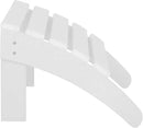 WestinTrends Outdoor Ottoman, Patio Adirondack Ottoman Foot Rest, All Weather Poly Lumber Folding Foot Stool for Adirondack Chair, Widely Used for Outside Porch Pool Lawn Backyard, White by CozyNest Decor