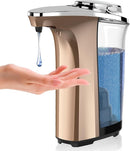 Automatic Soap Dispenser, PZOTRUF Touchless 17oz/500ml with Upgraded Infrared Sensor, 5 Adjustable Soap Dispensing Levels, Liquid Hand Soap Dispenser for Bathroom (Rose Gold) by CozyNest Decor