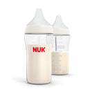 NUK Perfect Match 2-in-1 Natural and Anti-Colic 8oz Bottle with Adaptable Medium Flow Nipple, 2 Pack by TinyTreasures Baby Boutique