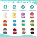 Yarniss Crochet Kits for Beginner, All-Inclusive Crochet Kit for Adults with 14 Size Ergonomic Crochet Hooks,12 Crochet Yarns Balls & Crochet Bag by TinyTreasures Baby Boutique