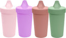 Re-Play Sippy Cups for Toddlers - 10 Oz. Reusable Spill Proof Cups for Kids, Dishwasher/Microwave Safe - Made in USA - Set of 4-3.13" x 6.25" - Blossom by TinyTreasures Baby Boutique