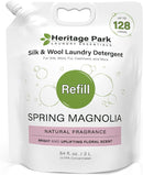 Heritage Park Silk & Wool Spring Magnolia Floral Scent, pH-Neutral Laundry Detergent - Enzyme-Free, Ultra Concentrated (64 fl oz Refill) by TinyTreasures Baby Boutique