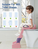 Potty Training Seat, Toddler Potty Training Toilet, Upgrade 2 In 1 Toddler Toilet Seat with Steps Stool Splash Guard and Anti-Slip Pad Soft Cushion, Potty Seats for Toddlers Baby Kids by TinyTreasures Baby Boutique