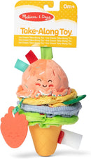 Melissa & Doug Ice Cream Take-Along Clip-On Infant Toy with Sound and Vibration by TinyTreasures Baby Boutique