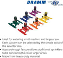 Dramm ColorStorm Gear Drive Sprinkler on Heavy Duty,Durable Metal Base, 4 Patterns, Ideal for Small, Medium & Large Areas with Pass Through Feature, Red, 40 Foot Diameter by GreenHaven Gardens