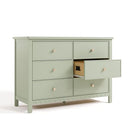 Graco Sasha 6 Drawer Dresser (Sage) – GREENGUARD Gold Certified, Wood Storage for Nursery or Kids’ Room, Safe Interlocking Drawer System & Easy Assembly with Pre-Installed Tracks by TinyTreasures Baby Boutique