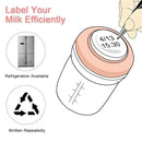 COMI Wide Neck Glass Breastmilk Collection n Storage Bottle, 8oz with Screw Ring Sealing Disk; Re-markable Sealing Disc. BPA Free, Fits Breast Pumps & Nipples (4 Pink Lids) by TinyTreasures Baby Boutique