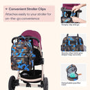 BabbleRoo Diaper Bag Backpack - Baby Essentials Travel Tote - Multi function Waterproof Diaper Bag, Travel Essentials Baby Bag with Changing Pad, Stroller Straps & Pacifier Case - Unisex, Blue Camo by TinyTreasures Baby Boutique