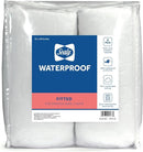 Sealy Baby 2-PACK Fitted Waterproof Infant Crib Mattress Protector Pad and Toddler Bed Cover, Durable and Comfortable Topper, Machine Washable and Dryer Friendly, 52x28”- White by TinyTreasures Baby Boutique