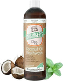 Dr. Ginger’s Coconut Oil Pulling Alcohol Free Mouthwash - Mint Flavor, 14 fl oz Support Gum Health, Tongue, and Teeth Whitening for Adults, Fluoride Free, All-Natural Oil and Xylitol for Bad Breath by CozyNest Decor