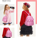 KL928 Girls Bowknot Polka Dot Cute Mini Backpack Small Daypacks Convertible Shoulder Bag Purse for Women by TinyTreasures Baby Boutique